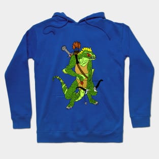 Fantasy Lizardman Warrior Hoodie